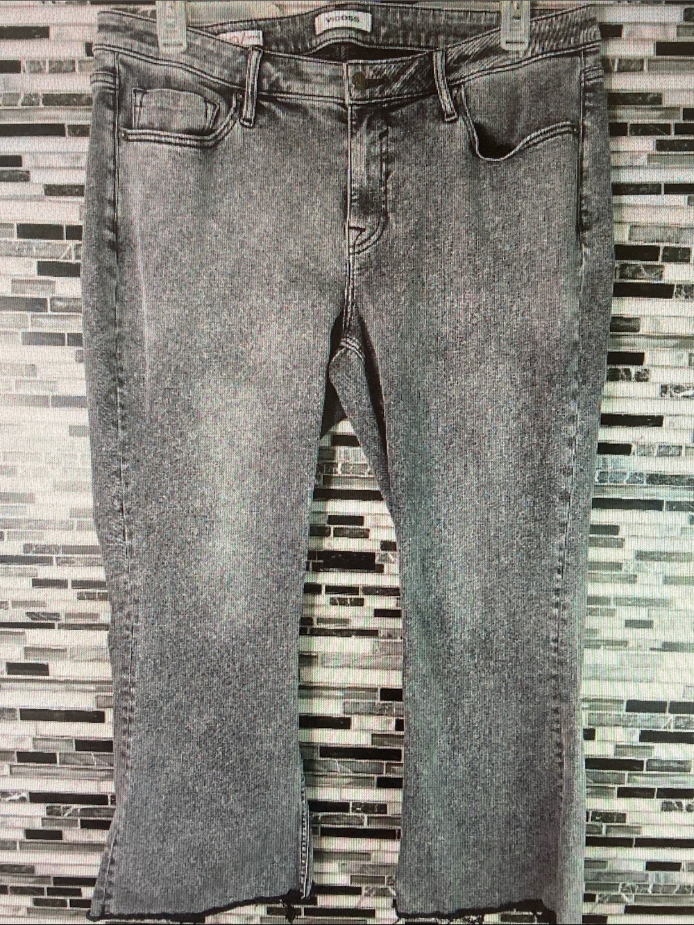 Vigoss Women's Gray Cropped Bootcut Jeans